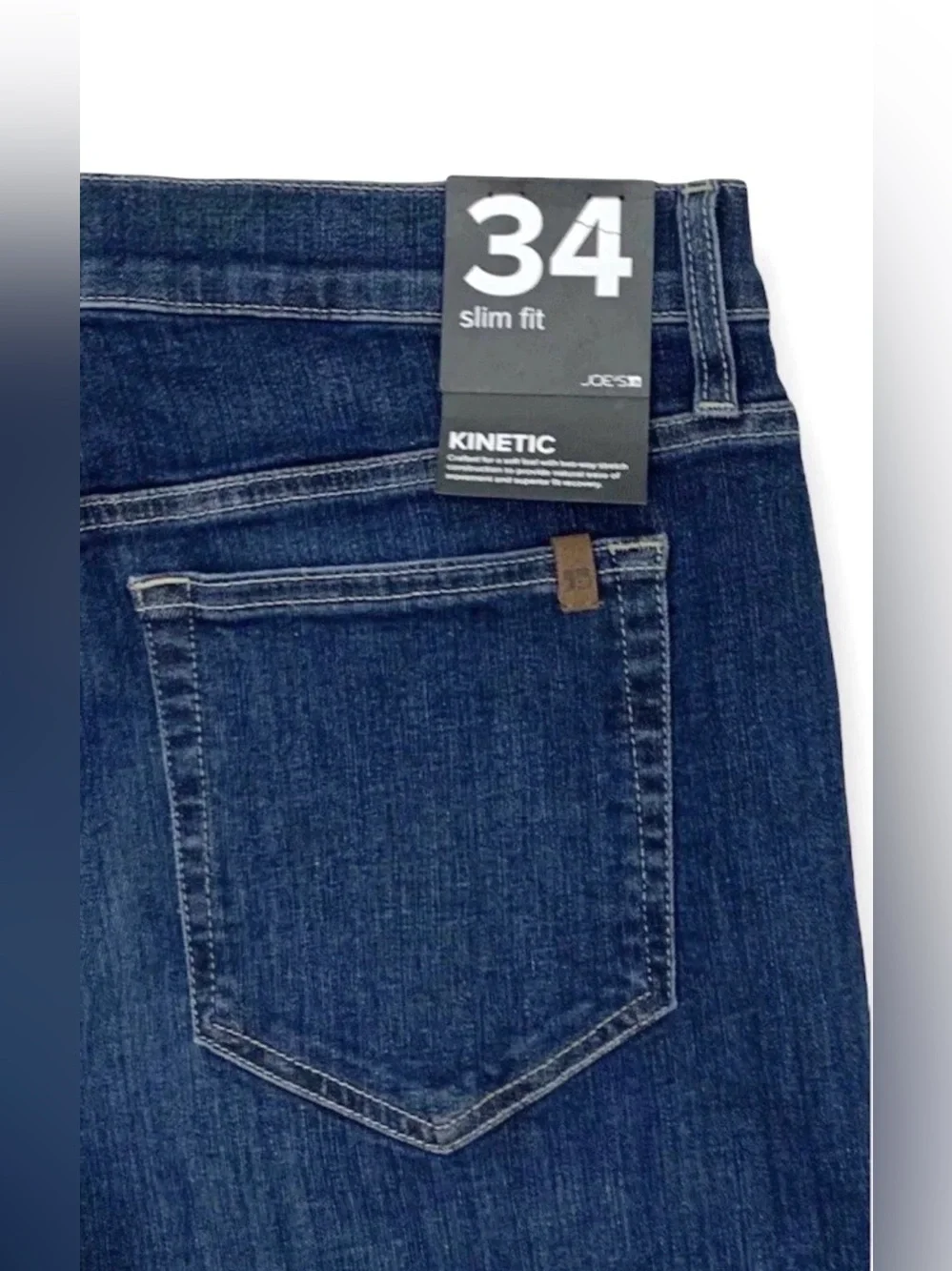 Joes Jeans Kinetic Slim Fit Stretch Dark Wash Denim Blue Jeans 34x32 NWT